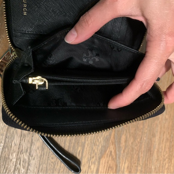 Tory Burch Black Wallet with Gold Accents - Picture 13 of 14